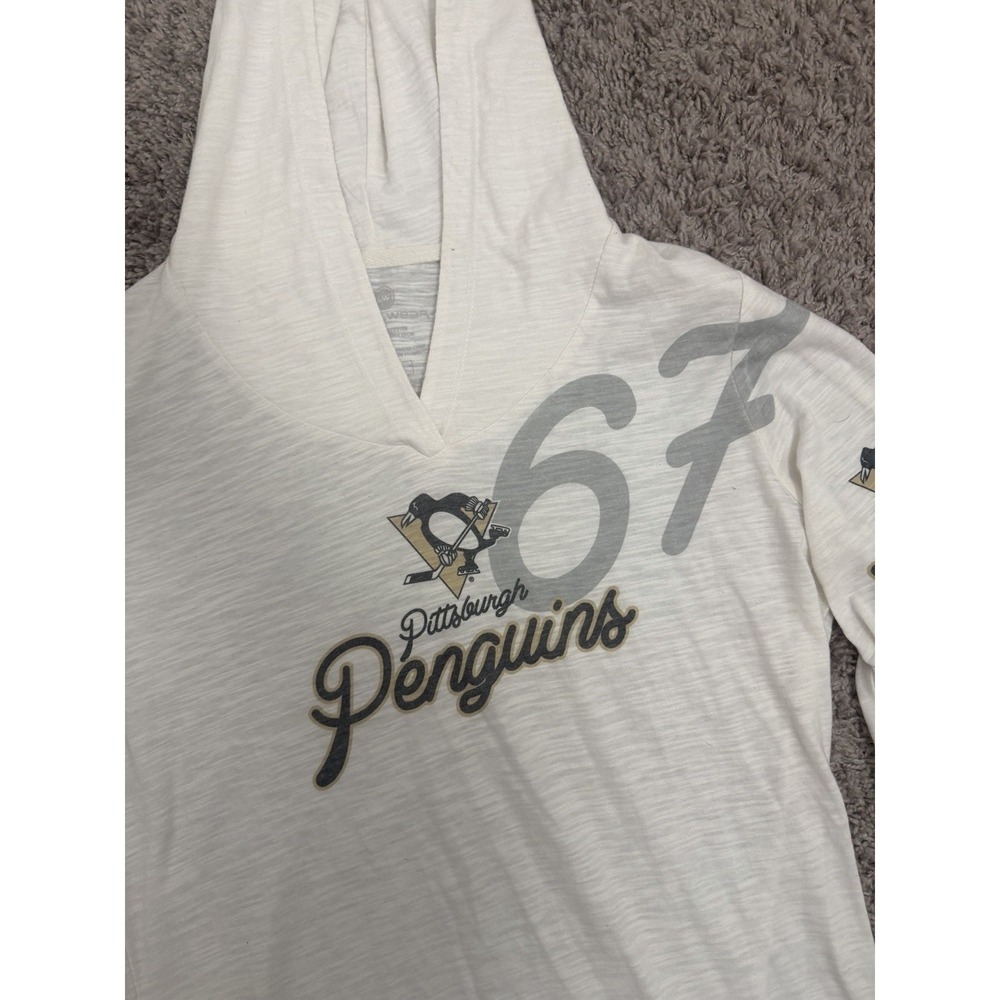 Women's Level Wear Pittsburgh Penguins T-shirt Hoodie Size M